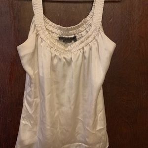 Silky Off White Tank